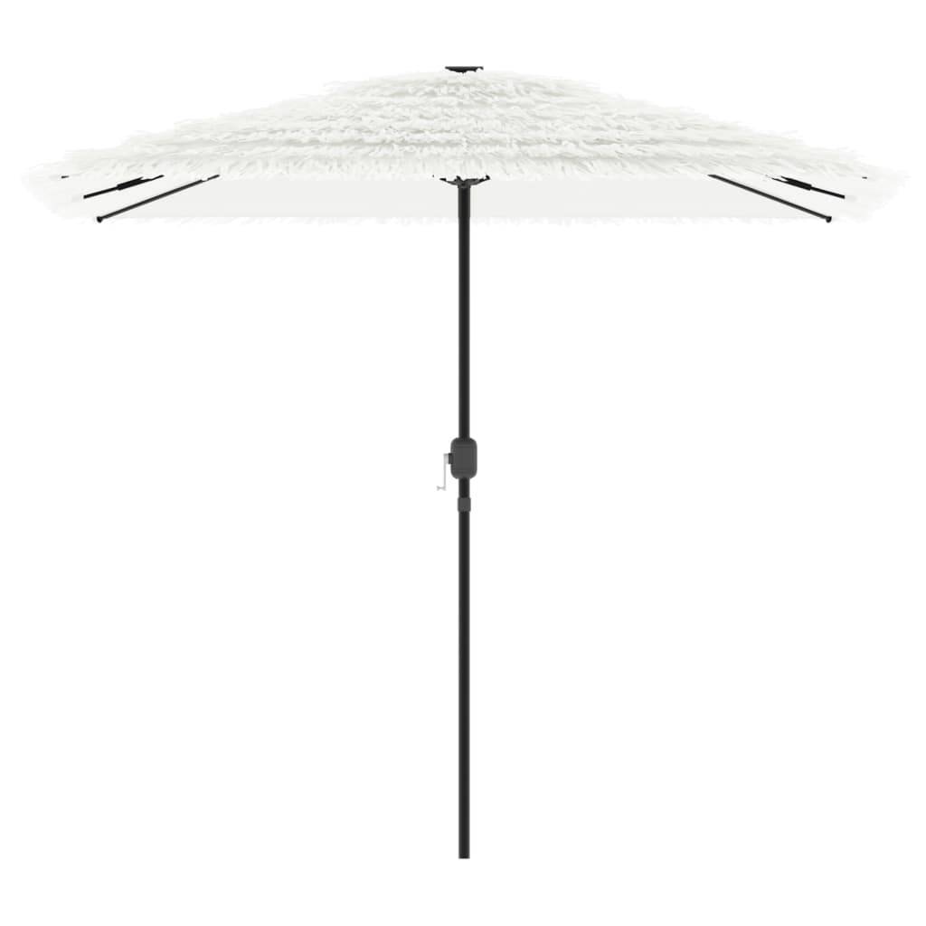 Parasol de jardin | Parasol d'extérieur avec mât en acier blanc 248x248x248 cm Maison Chic - Image 3