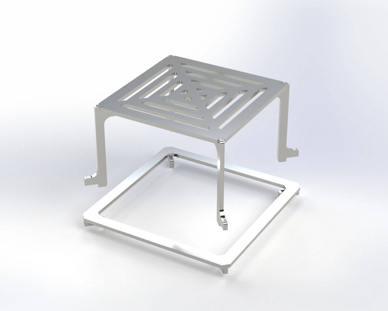 Grille Et Stop Food Pour Brasero Auvergnat / Mini Cevenol Carre 62 - GRILL CHIC - Image 2