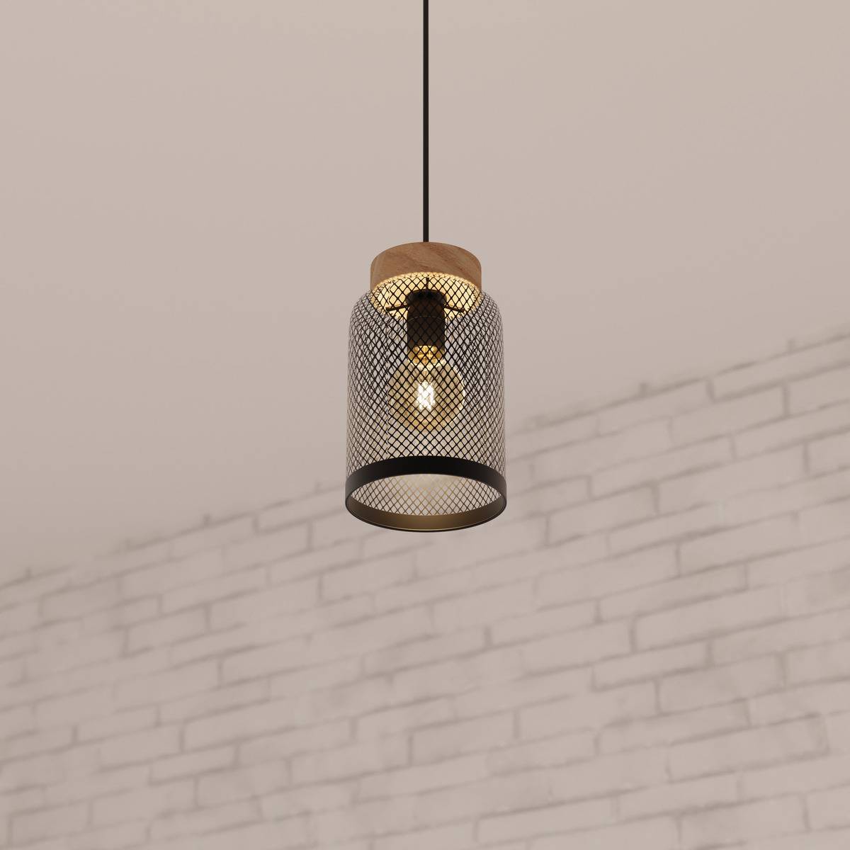 Atmosphera - Suspension "Zely" métal noir D15cm - Atmosphera Créateur d'intérieur - Image 1