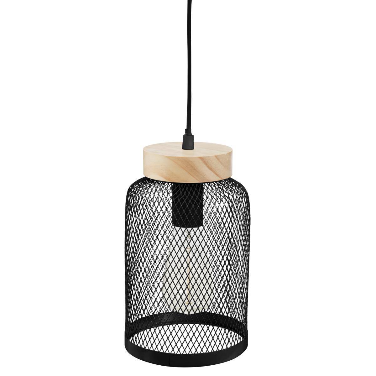 Atmosphera - Suspension "Zely" métal noir D15cm - Atmosphera Créateur d'intérieur - Image 2