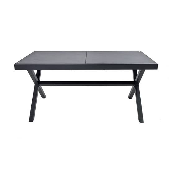Table de jardin extensible aluminium 8 places anthracite - Ventura | sweeek - Image 3