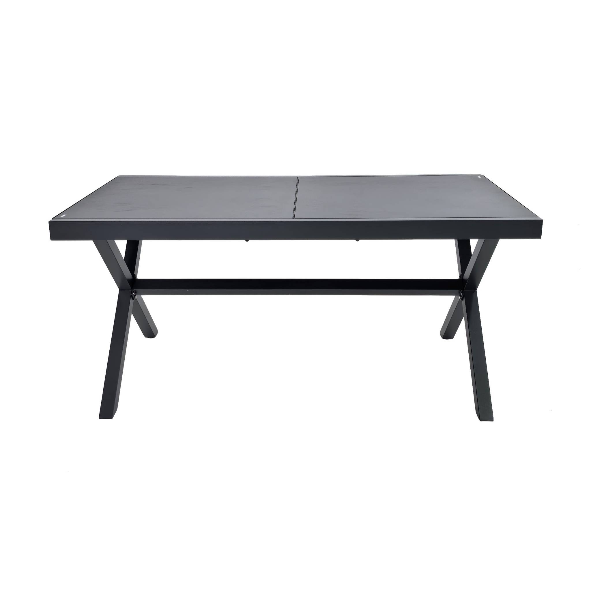 Table de jardin extensible aluminium 8 places anthracite - Ventura | sweeek - Image 3