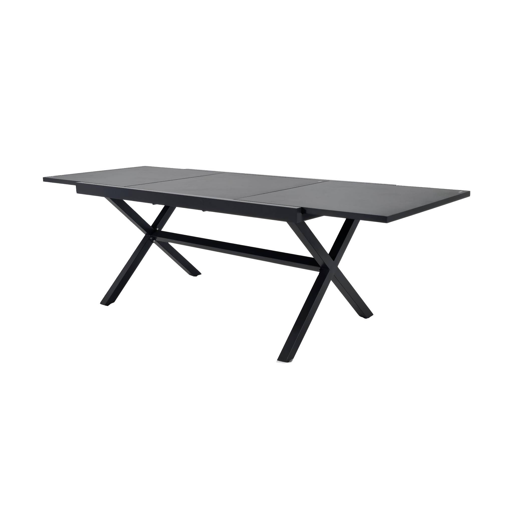 Table de jardin extensible aluminium 8 places anthracite - Ventura | sweeek - Image 2
