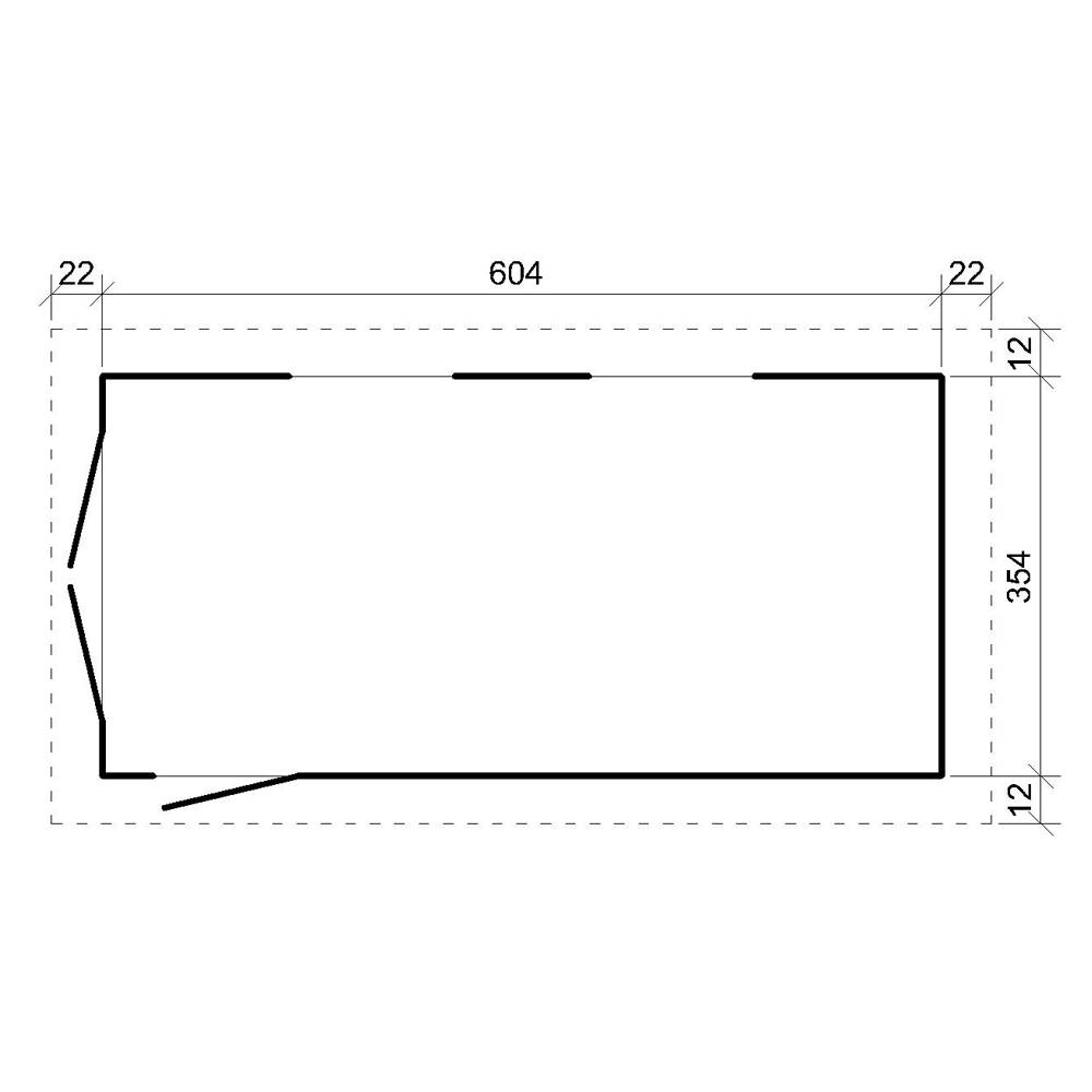 Timbela - Garage Qualité Premium 21 m² / L378xl648 cm - garage pour auto, moto, vélos, machines de jardinage - Timbela M992B-CAVERN STEEL - Image 7