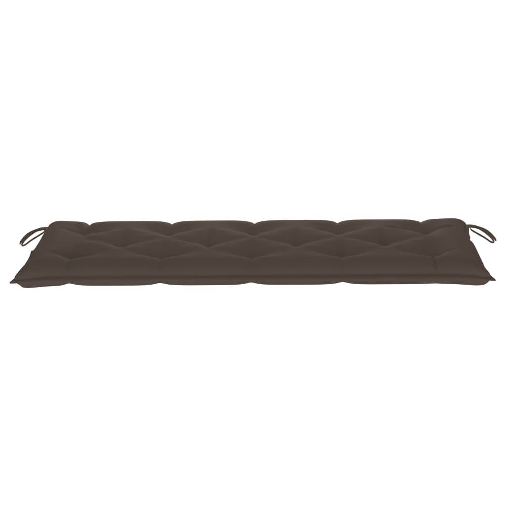 Helloshop26 - Banc de jardin meuble de patio d'extérieur terrasse empilable et coussin 159 cm bois de teck massif - Image 3