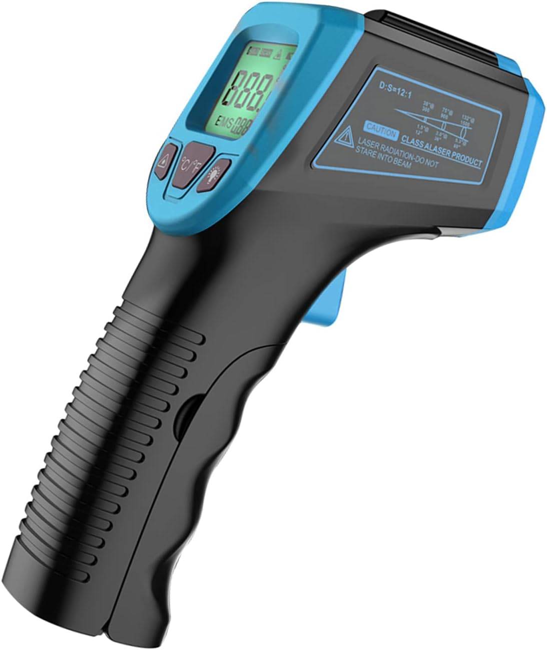 Thermomètre infrarouge, thermomètre laser numérique sans contact avec écran LCD, bleu-Lytech - Image 1