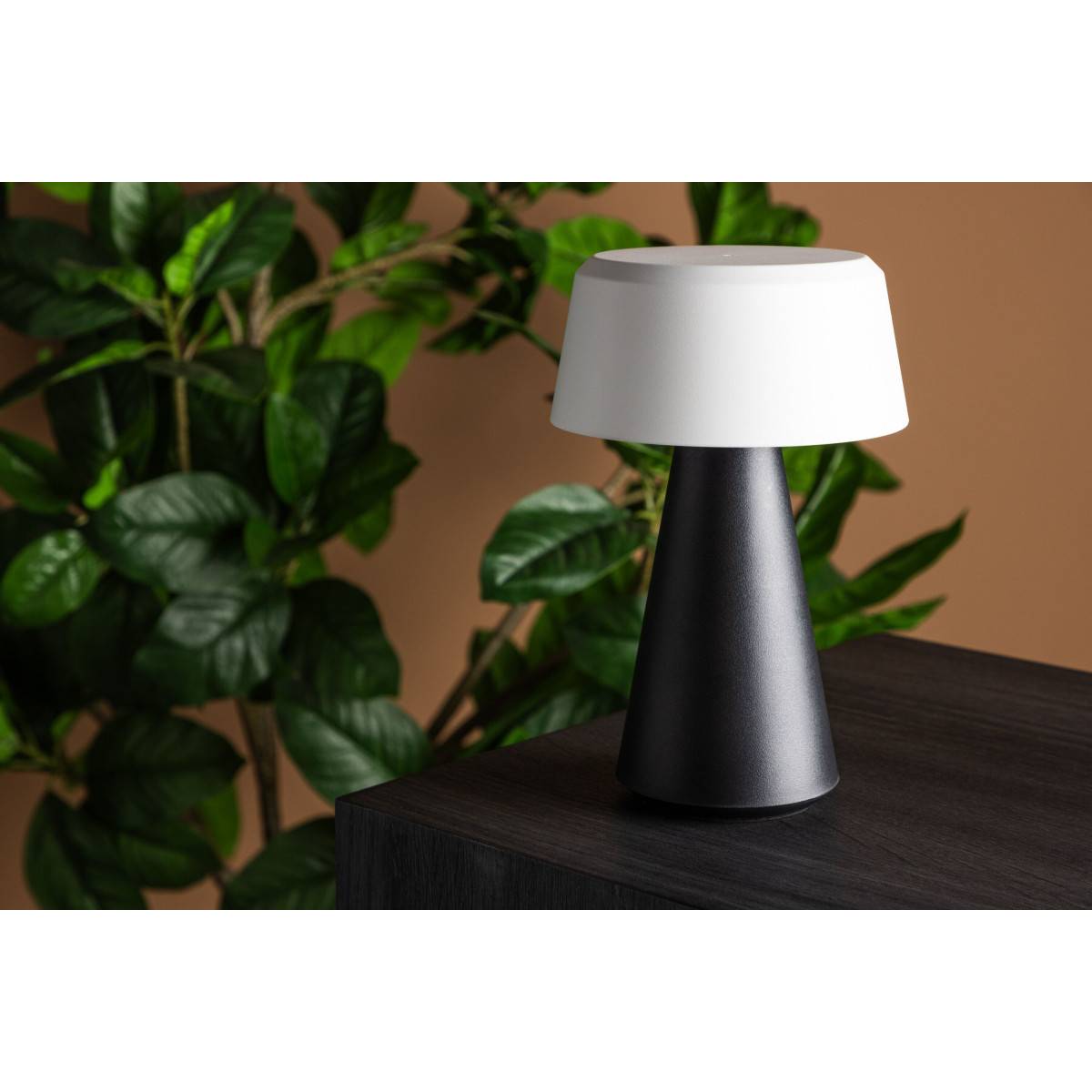 Paris Prix - Lampe à Poser d'Extérieur LED "Stratford" 23cm Noir - Image 4
