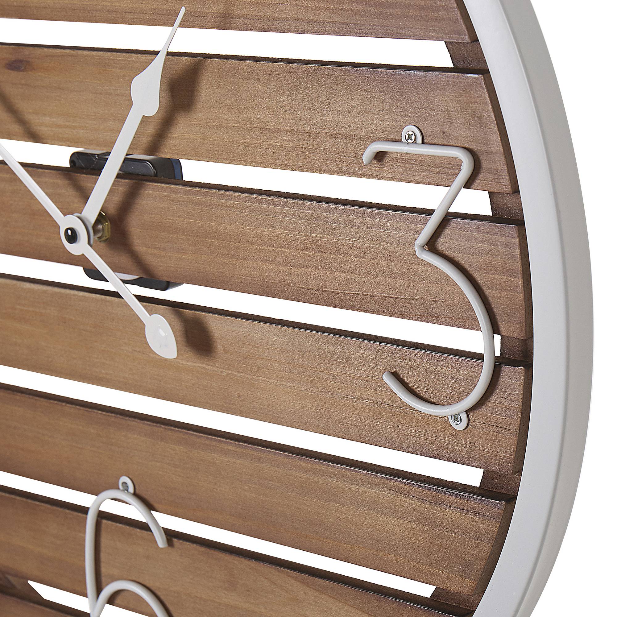 Beliani - Horloge murale Bois de sapin Marron foncé ARRIAGA - 50x2x50- Beliani - Image 5