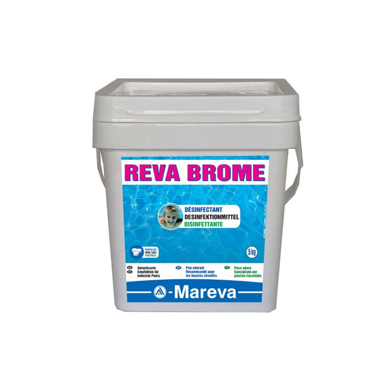 Pack MAREVA - Pastilles de brome - 5kg - Top 3 Anti-algues multi-actions MAREVA - 5L - Image 2