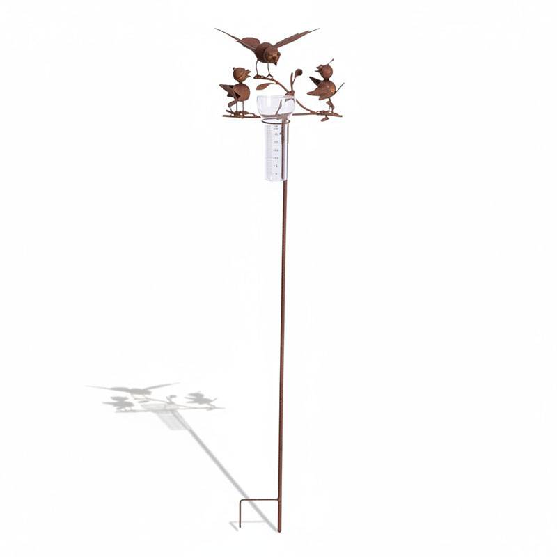 La Grande Prairie - Pluviomètre oiseaux  25x23x119cm - Image 2