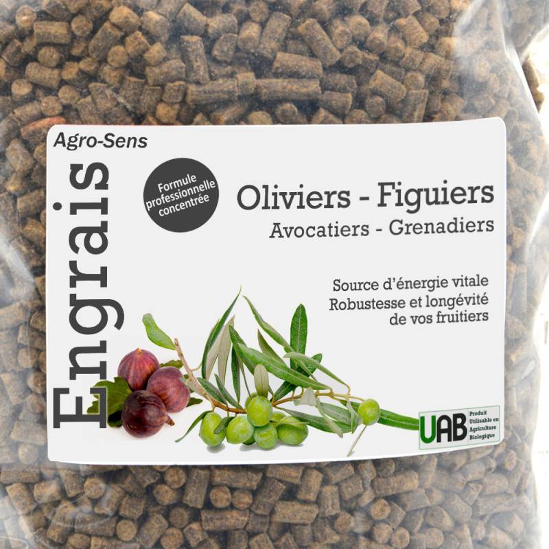 Engrais oliviers, figuiers et fruitiers mediterranéens - Agro Sens - Sachet 1 kg - Image 2