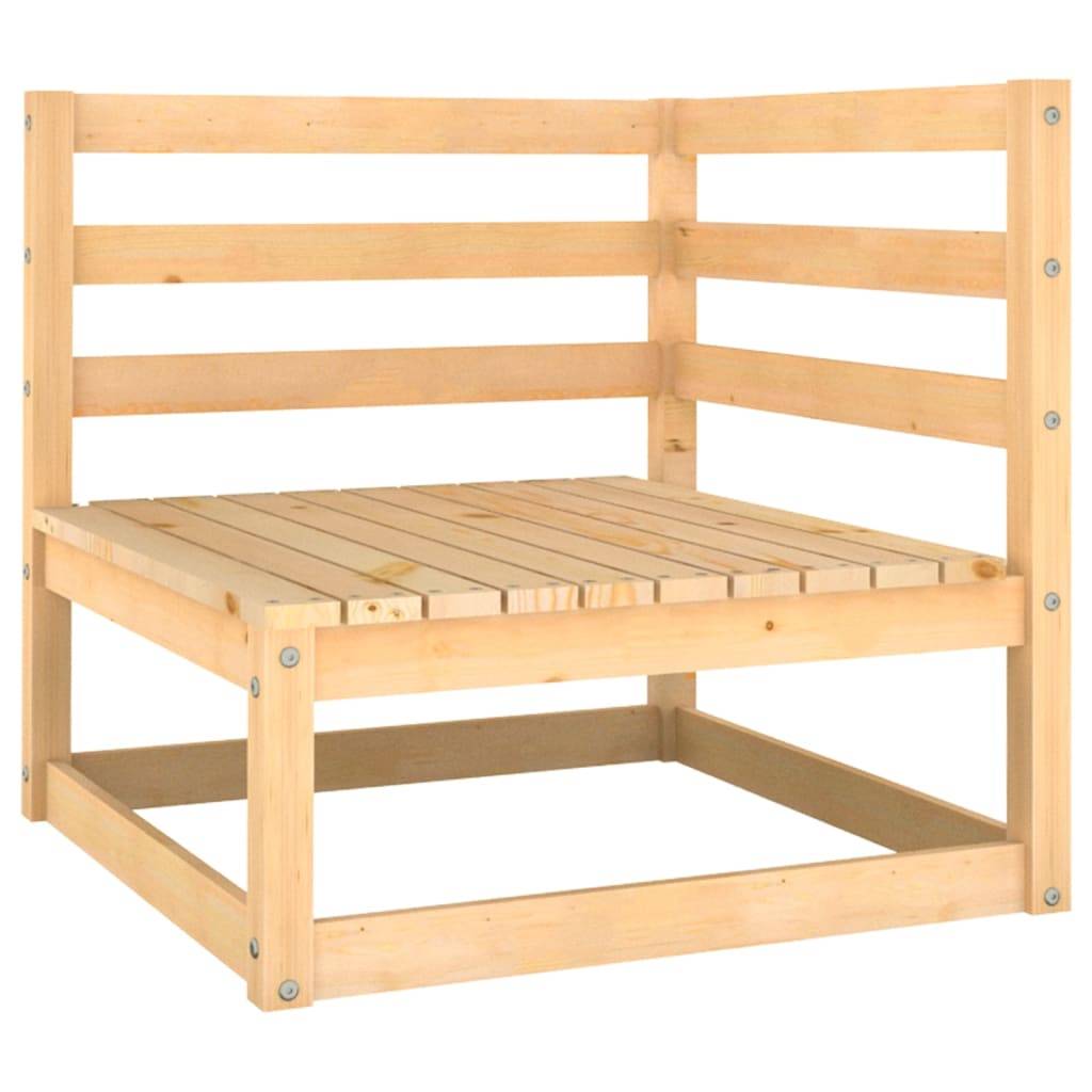 Helloshop26 - Salon de jardin meuble d'extérieur ensemble de mobilier 9 pièces avec coussins bois de pin massif - Image 2