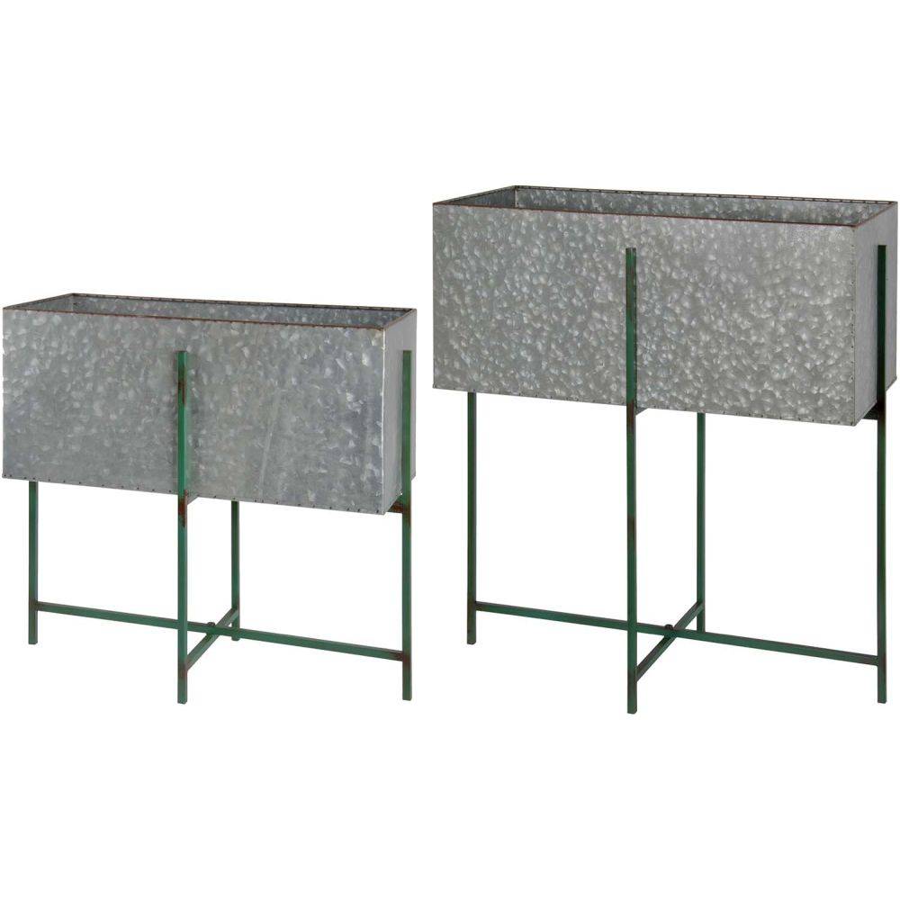 Esschert Design - Pot de fleur sur pied rect. ensemble / 2 - Image 3