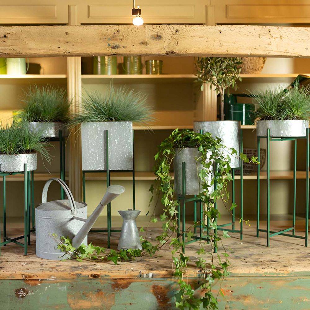 Esschert Design - Pot de fleur sur pied rect. ensemble / 2 - Image 2