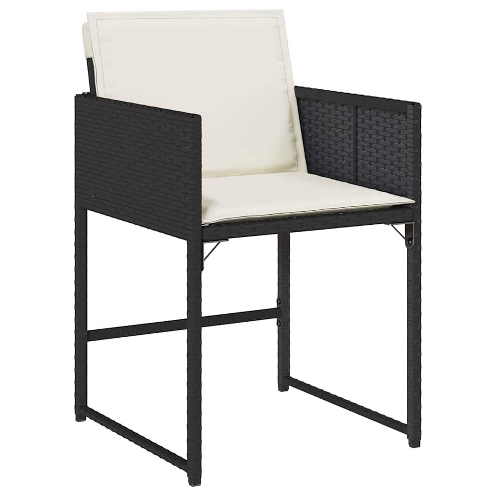 Chaise bois composite 4 places rotin noir  50,5 x 54 x 79 cm  - Prolenta premium  p397.6 - Image 4