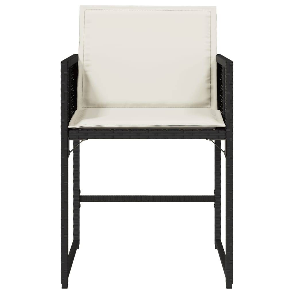 Chaise bois composite 4 places rotin noir  50,5 x 54 x 79 cm  - Prolenta premium  p397.6 - Image 5