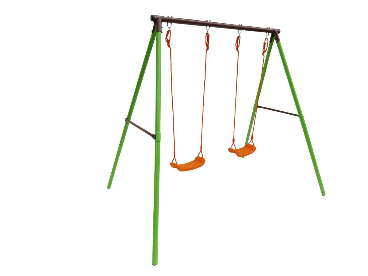 Portique Acier "polo" - 1.95m - 2 Agrès -habitat Et Jardin - Image 2