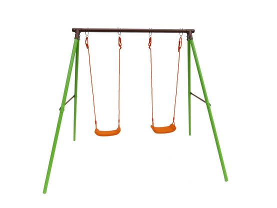 Portique Acier "polo" - 1.95m - 2 Agrès -habitat Et Jardin - Image 1