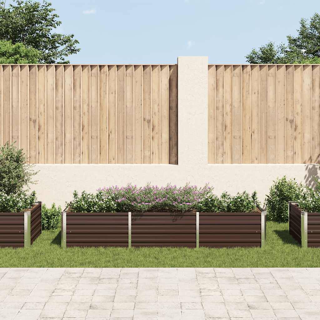 Prolenta Premium - Jardinière acier marron  240 x 80 x 45 cm  - Prolenta premium p330.1 - Image 3