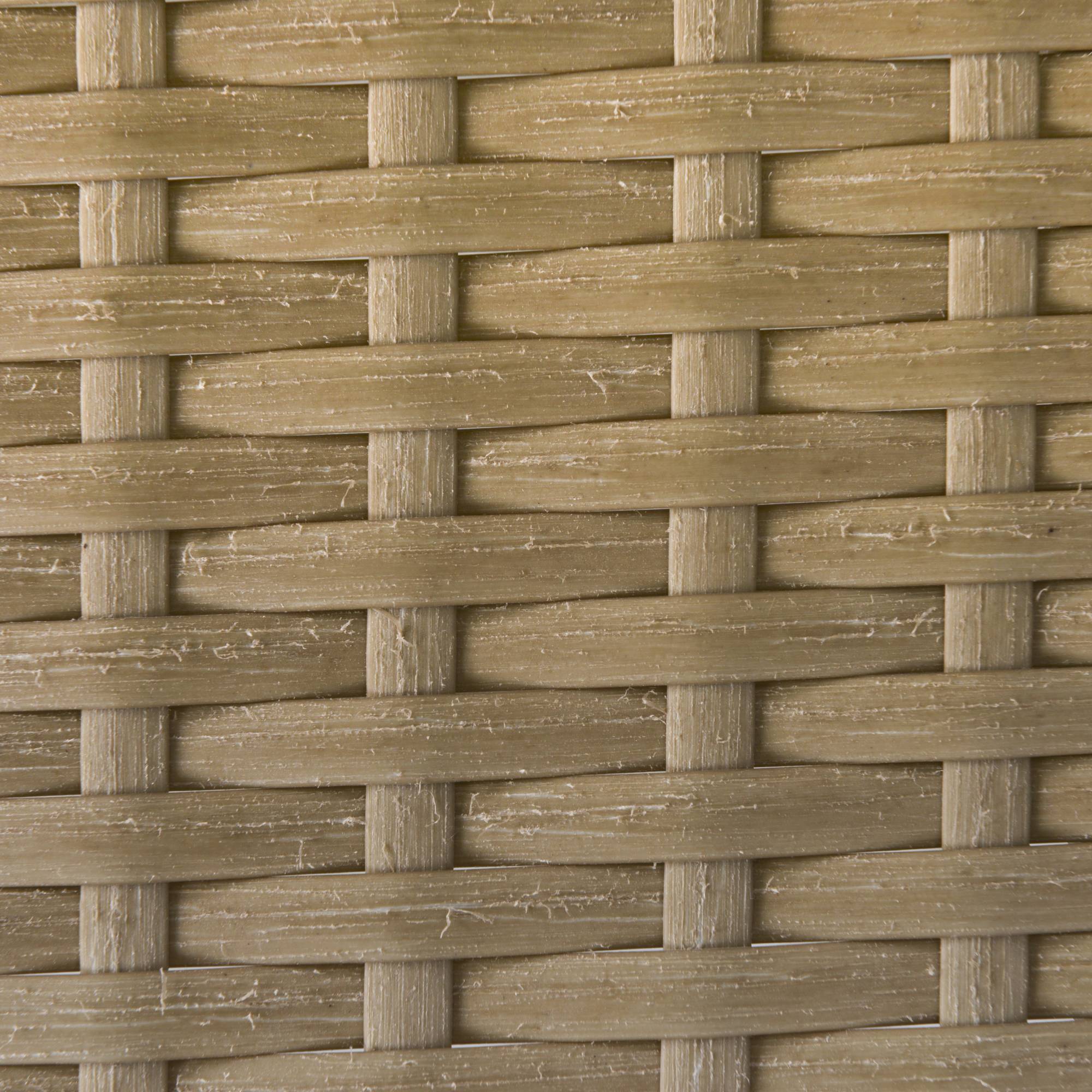 ComfortXL - Salon de jardin 3 pièces en résine tressée café crème canapé d’angle méridienne table pour terrasse extérieure - Image 9