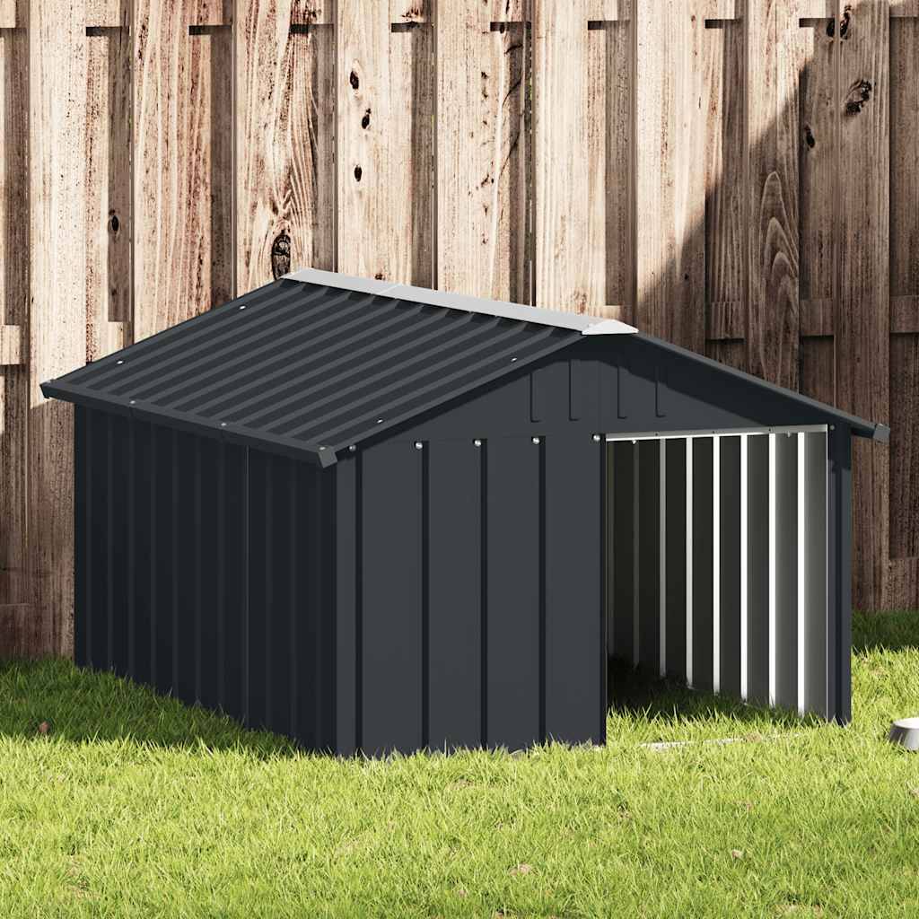 Vidaxl - Niche pour chien Anthracite 116,5x153x81,5 cm Acier galvanisé vidaXL 171541
