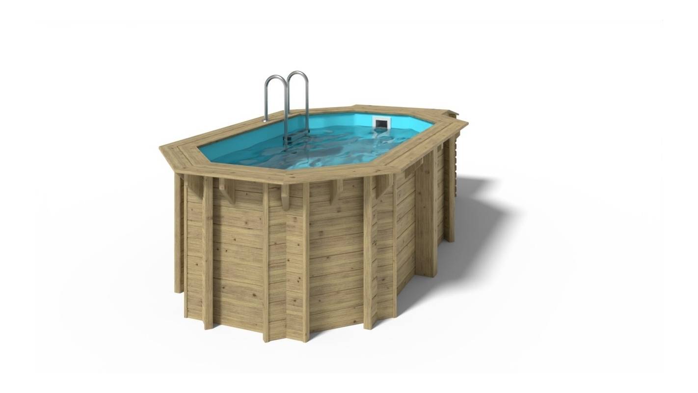 Altanka - Piscine hors sol en bois CORAL 3.25 x 3.25 - H.1.18 m, bleu pâle, autoportante - sans dalle - BAS7301OSP - ALTANKA - Image 10
