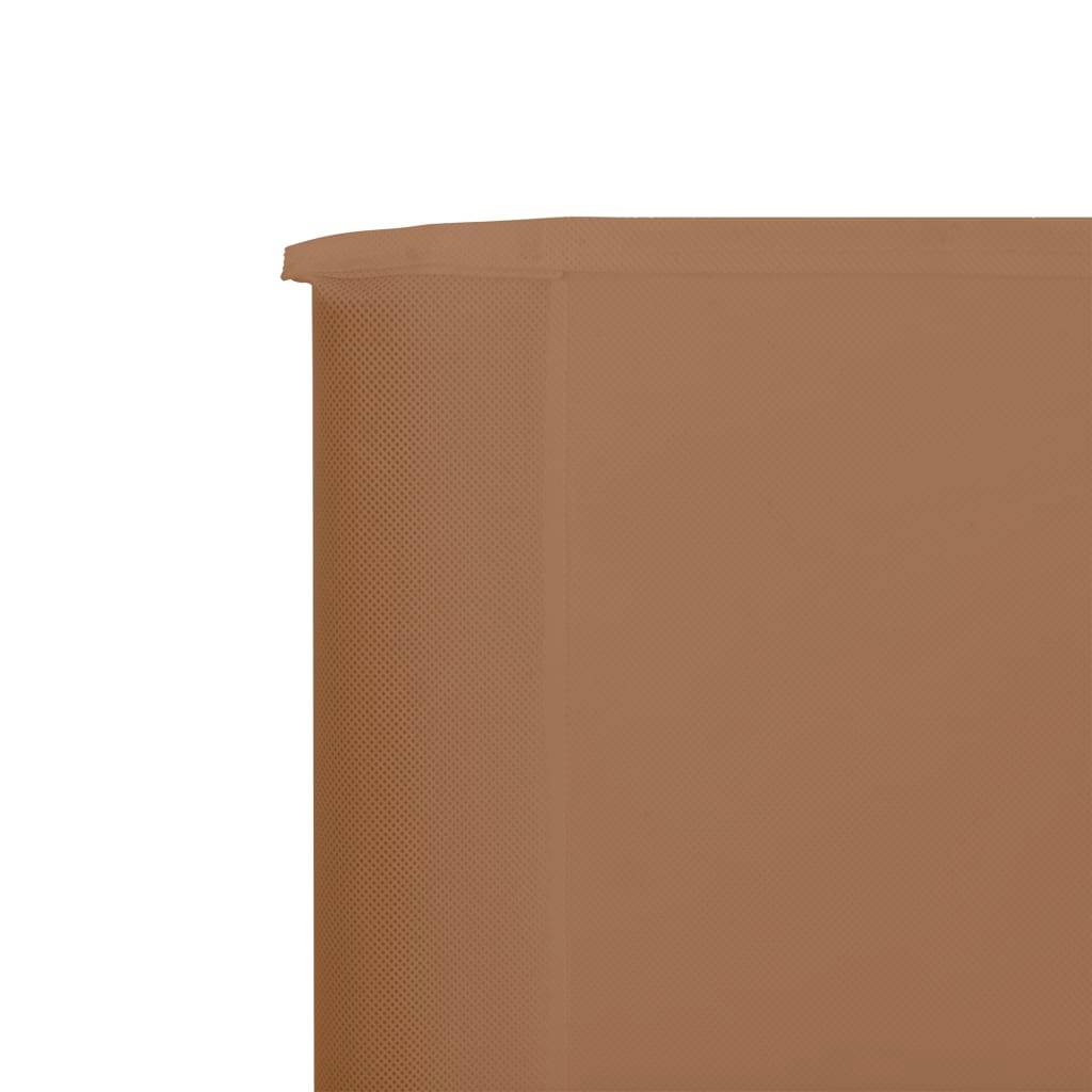 Helloshop26 - Brises-vue paravent 9 panneaux tissu 1200 x 80 cm taupe - Image 4