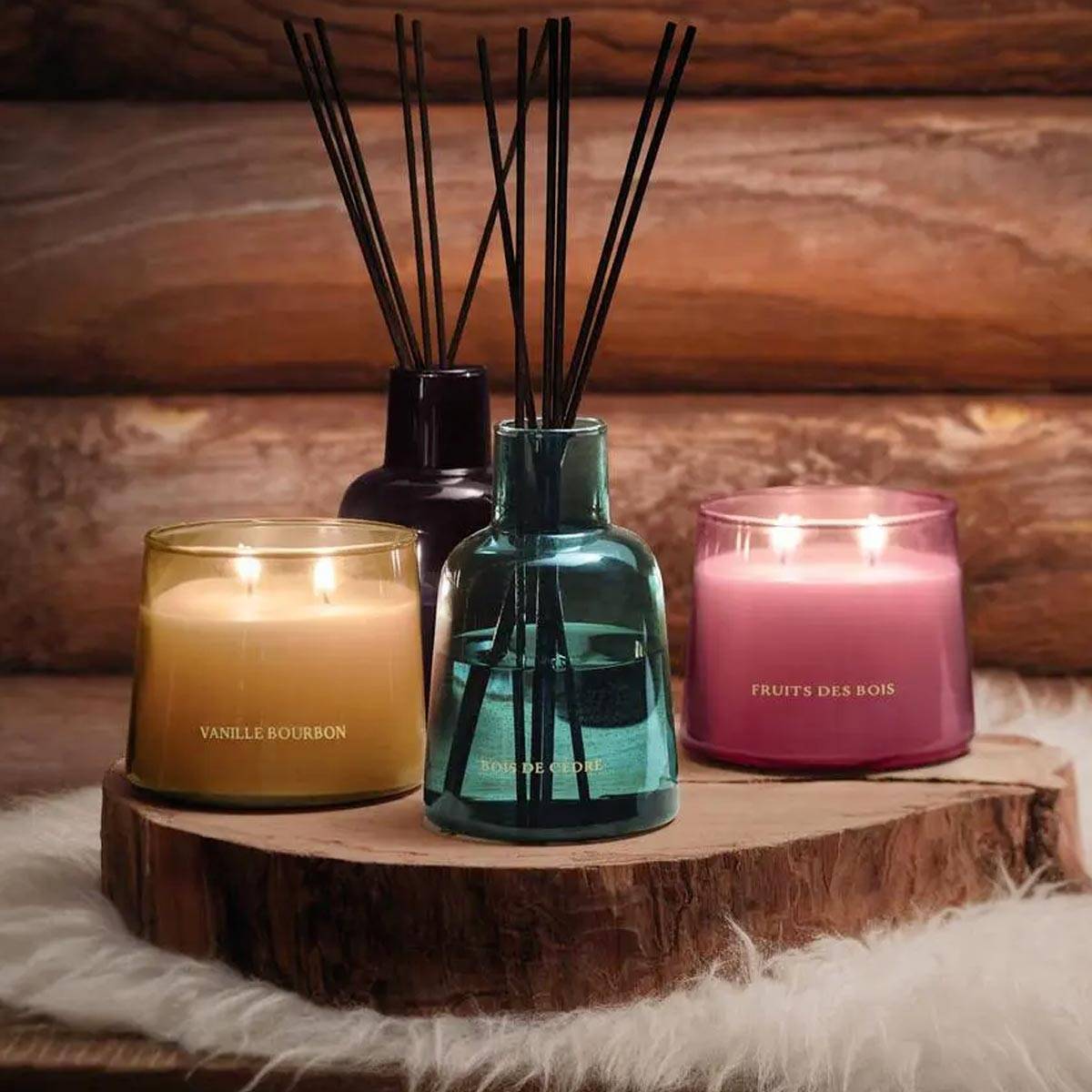 Bougie Parfumée 300 G Parfum Fruits des bois Pot en verre - Image 2
