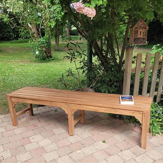 Banc en teck massif Melbourne 180 cm (sans dossier) - TECK'Attitude - Image 6