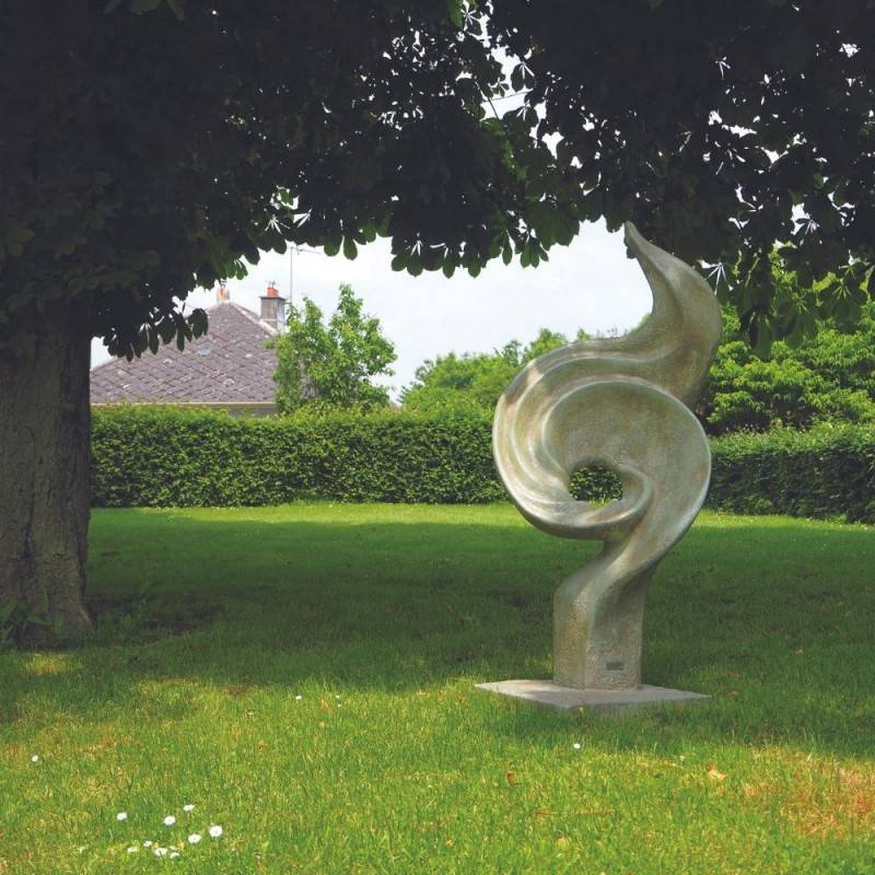 Jardinex - Statue de jardin en pierre "Valentino" (148cm) - Gris vert 148 cm - Jardinex - Image 2