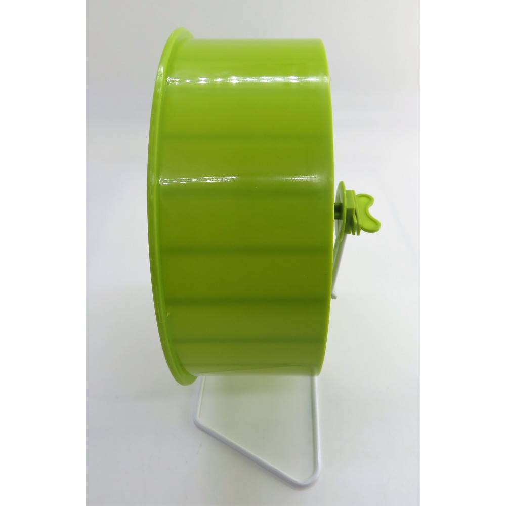 Zolux - Roue d'exercice pied métal, ø20 cm, vert anis, pour rongeurs. - Image 5
