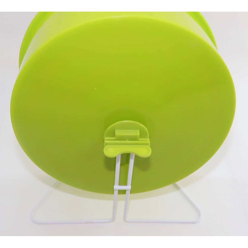 Zolux - Roue d'exercice pied métal, ø20 cm, vert anis, pour rongeurs. - Image 4