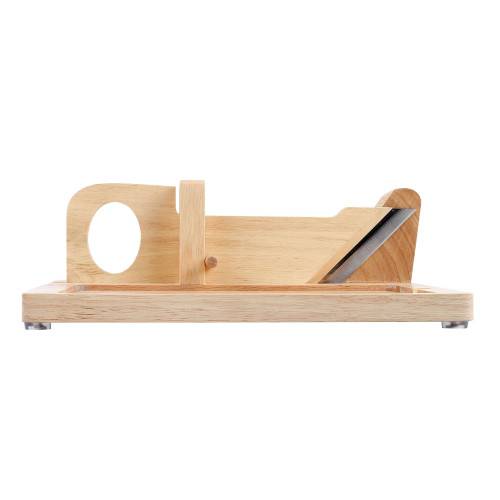 Livoo - Guillotine à saucisson en bois avec plateau ardoise - Image 6