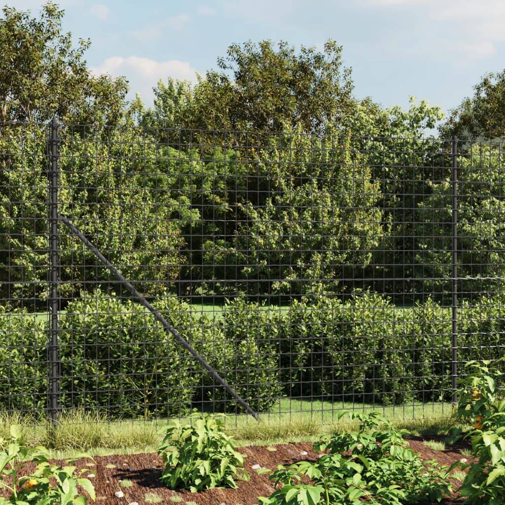 ComfortXL - Grillage Treillis Acier Jardin Clôture Sécurité Souple Anthracite 1,4x10m - ComfortXL Outdoor Living - Image 1