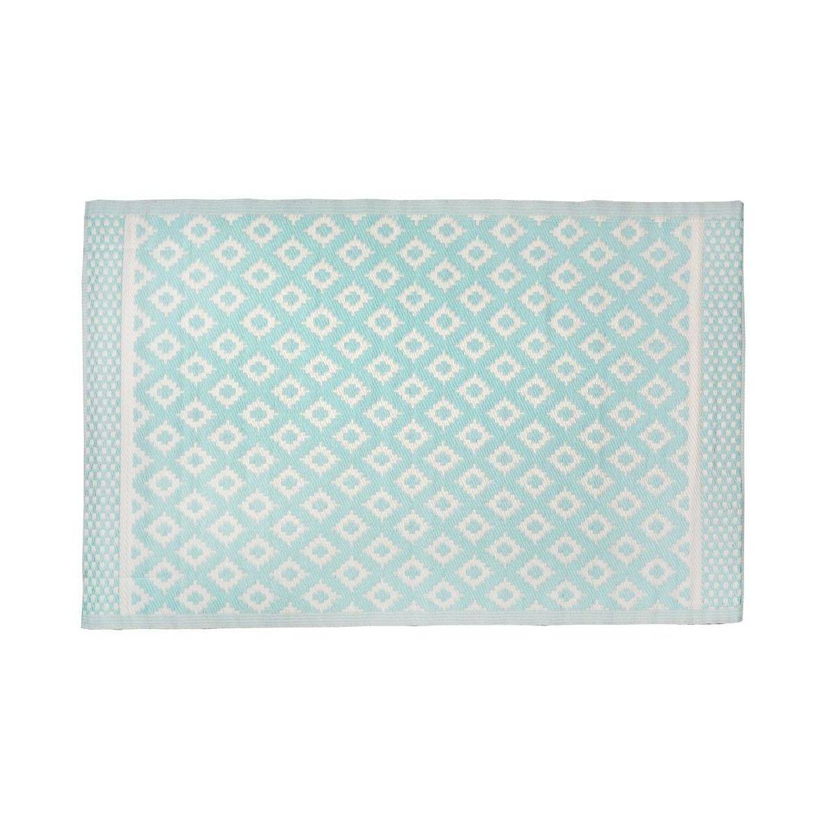 Aubry Gaspard - Tapis d'extérieur en polypropylène 120 x 180 cm Maya - Vert d'eau - Image 1