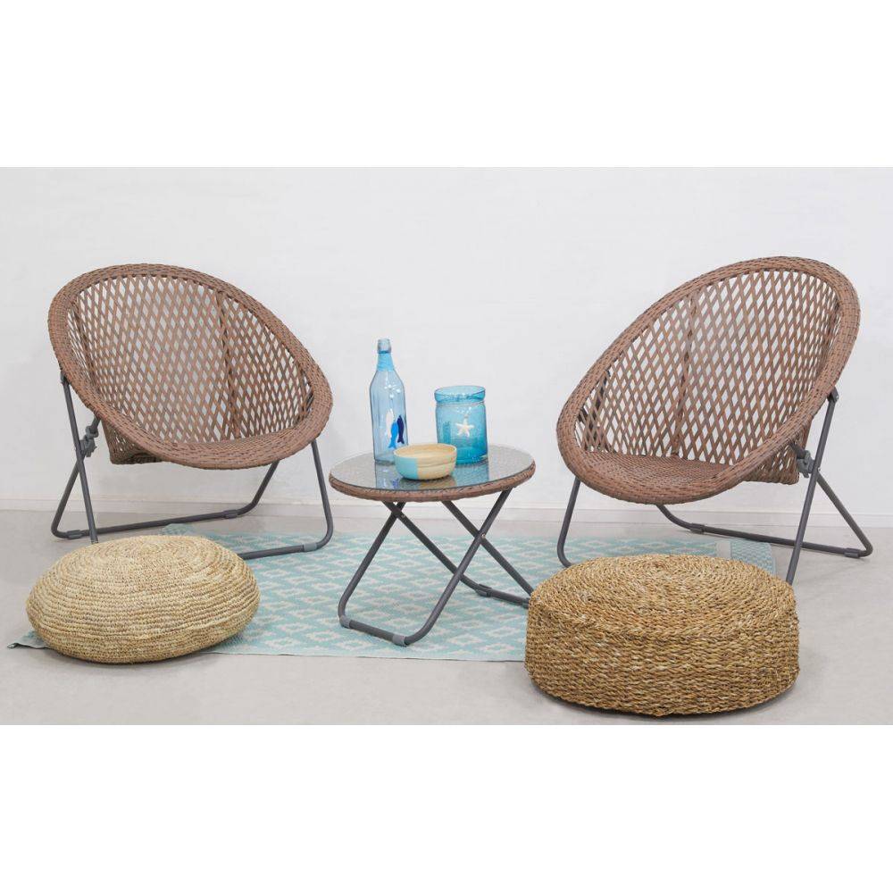 Aubry Gaspard - Tapis d'extérieur en polypropylène 120 x 180 cm Maya - Vert d'eau - Image 2