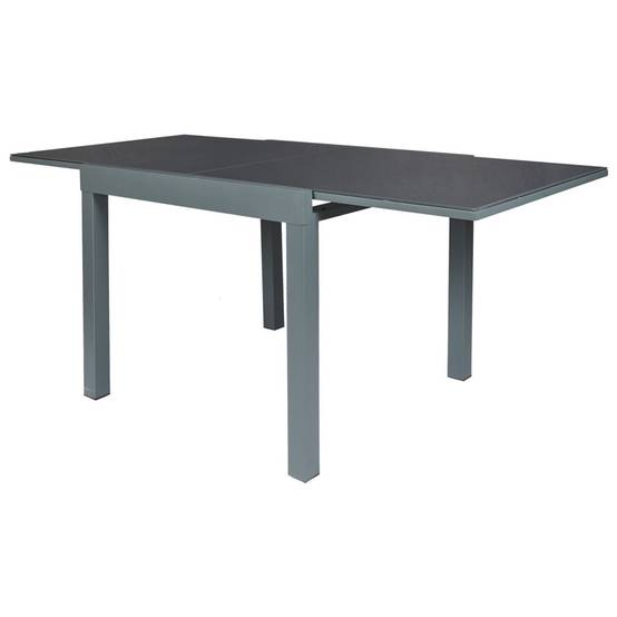 The Home Deco Factory - Table de Jardin Extensible "Haria" 80-160cm Gris - Image 3