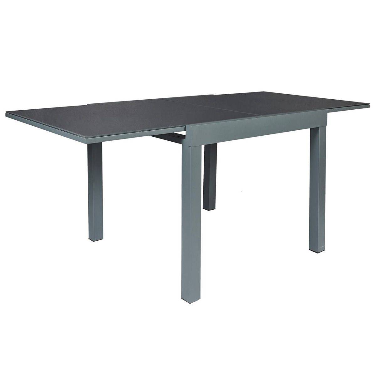 The Home Deco Factory - Table de Jardin Extensible "Haria" 80-160cm Gris - Image 1
