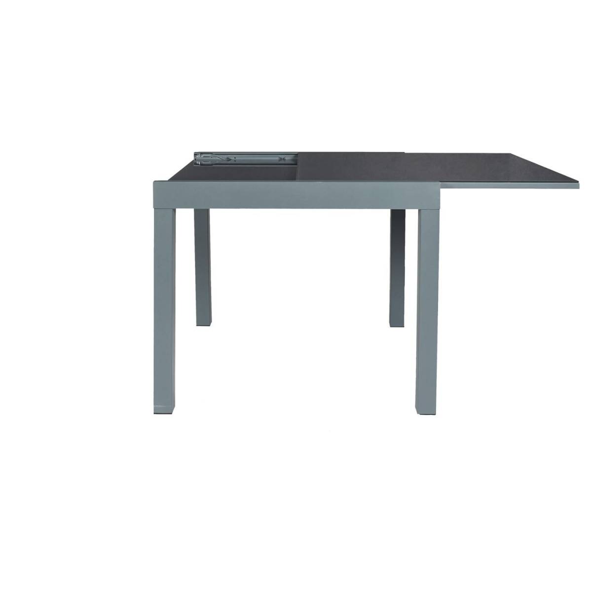 The Home Deco Factory - Table de Jardin Extensible "Haria" 80-160cm Gris - Image 6