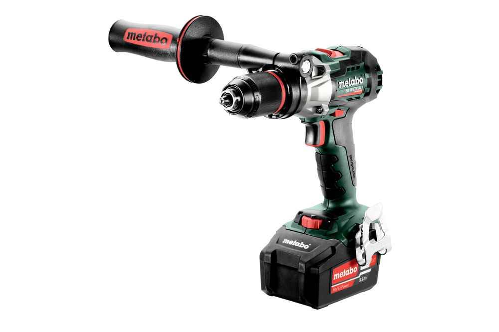 Metabo - Perceuse à percussion 18 V SB 18 LTX BL I - 2 x 5,2 Ah Li-Power, ASC 55, coffret Metabox