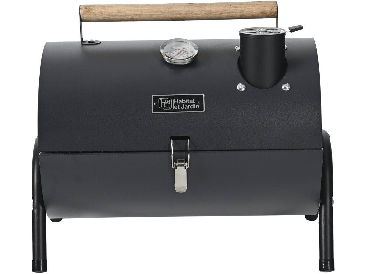 Habitat Et Jardin - Barbecue Charbon De Bois Portable "captain" - 42 X 27 X 43 Cm - Noir -habitat Et Jardin - Image 4