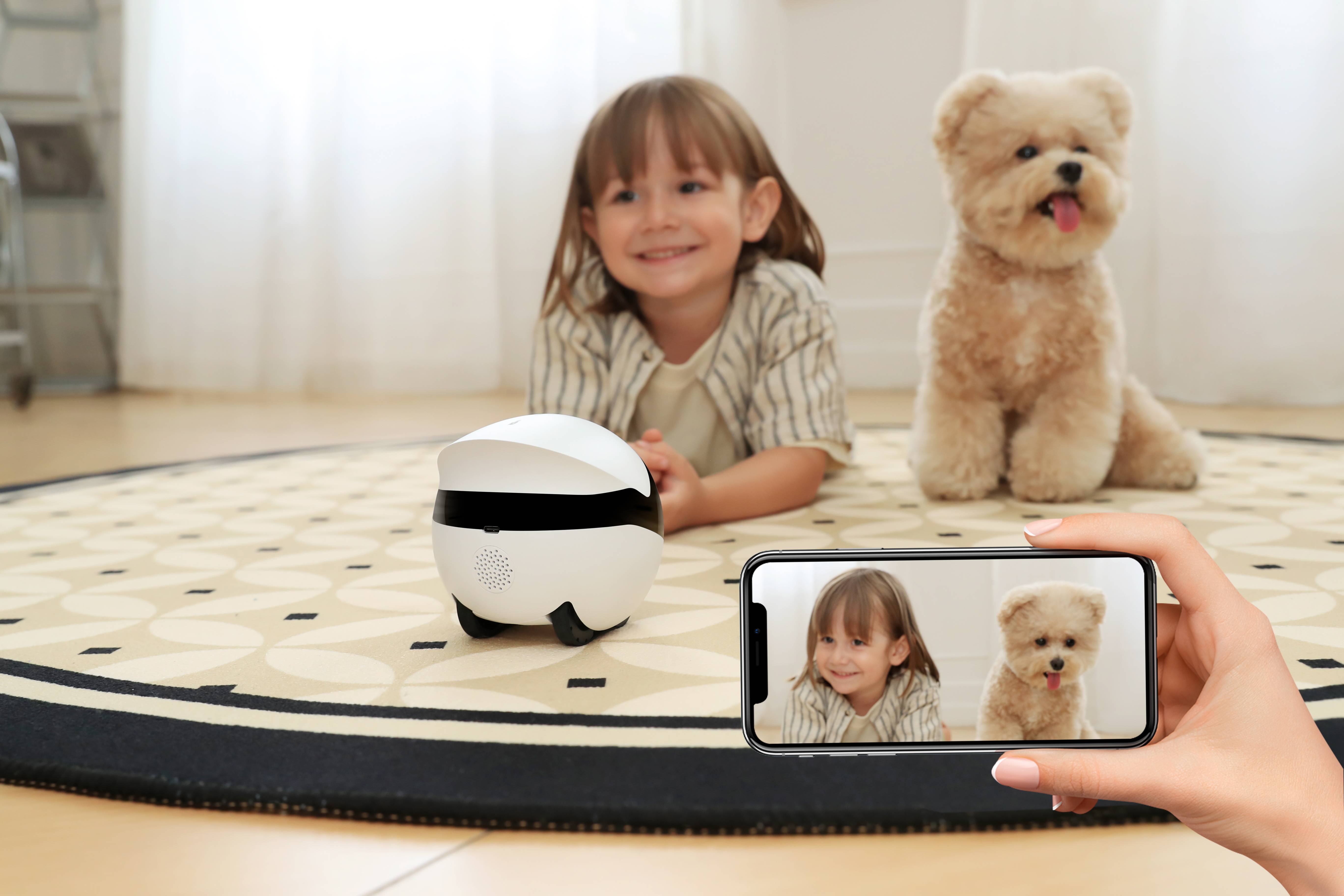 Enabot EBO ROLA Mini Caméra Robotique 2K pour Animaux - Image 4