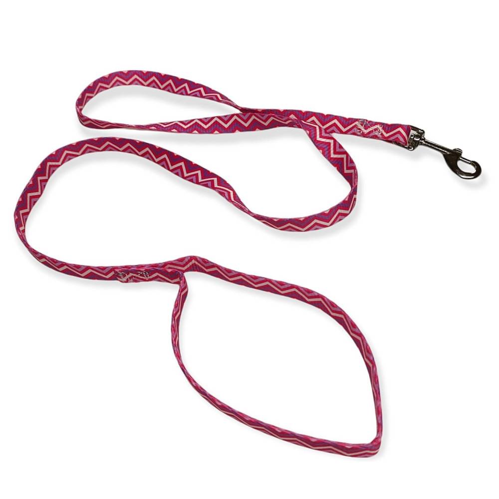 Laisse PUPPY PIXIE rose 13 mm, x 1,20 m, pour chiots - Image 1