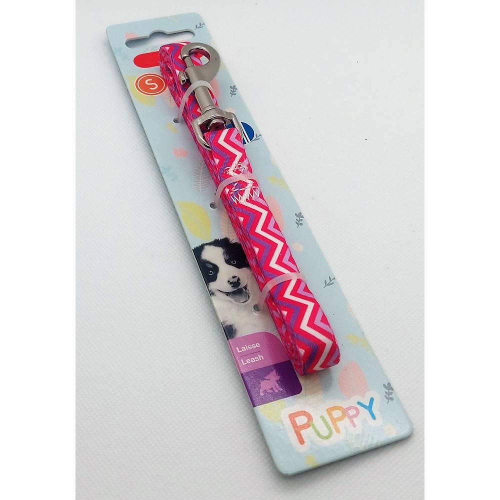 Laisse PUPPY PIXIE rose 13 mm, x 1,20 m, pour chiots - Image 4