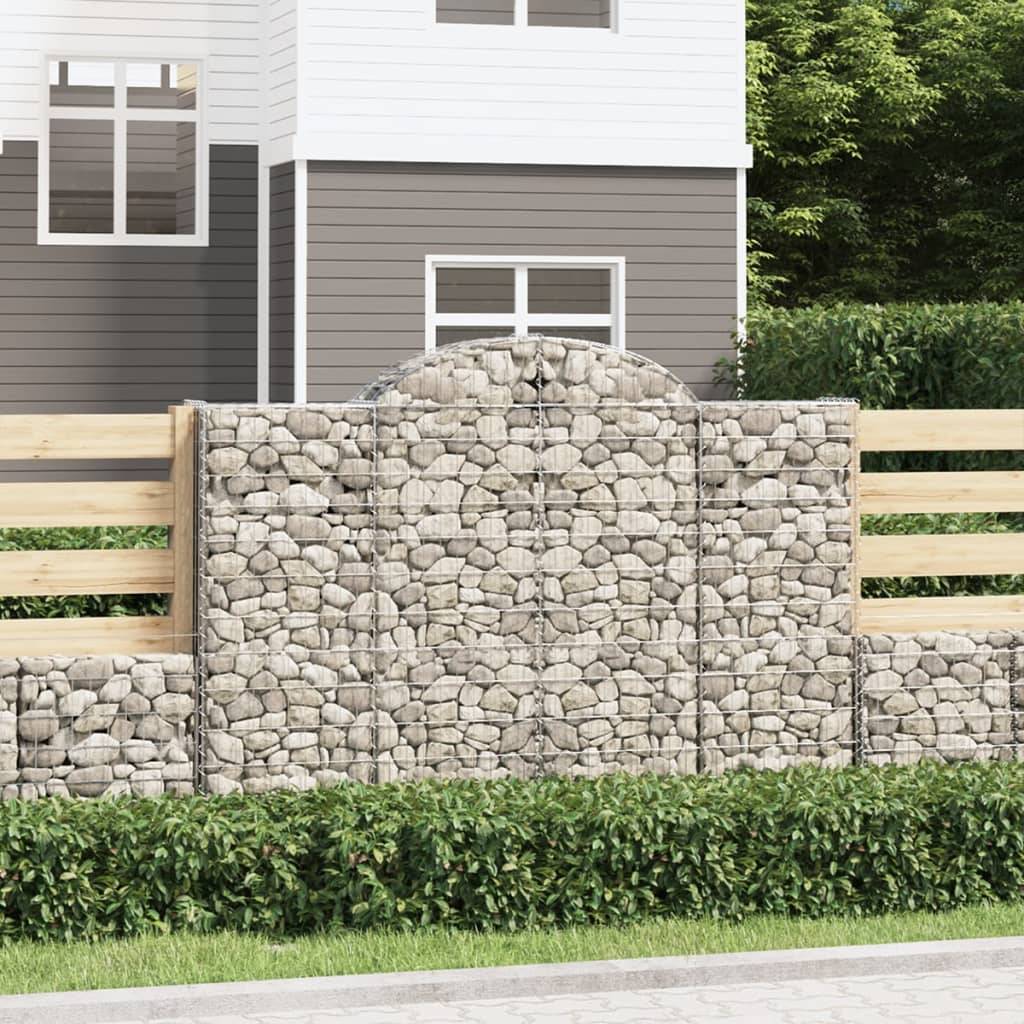 Vidaxl - Paniers à gabions arqués 4 pcs 200x50x140/160 cm Fer galvanisé vidaXL 3146364 - Image 1