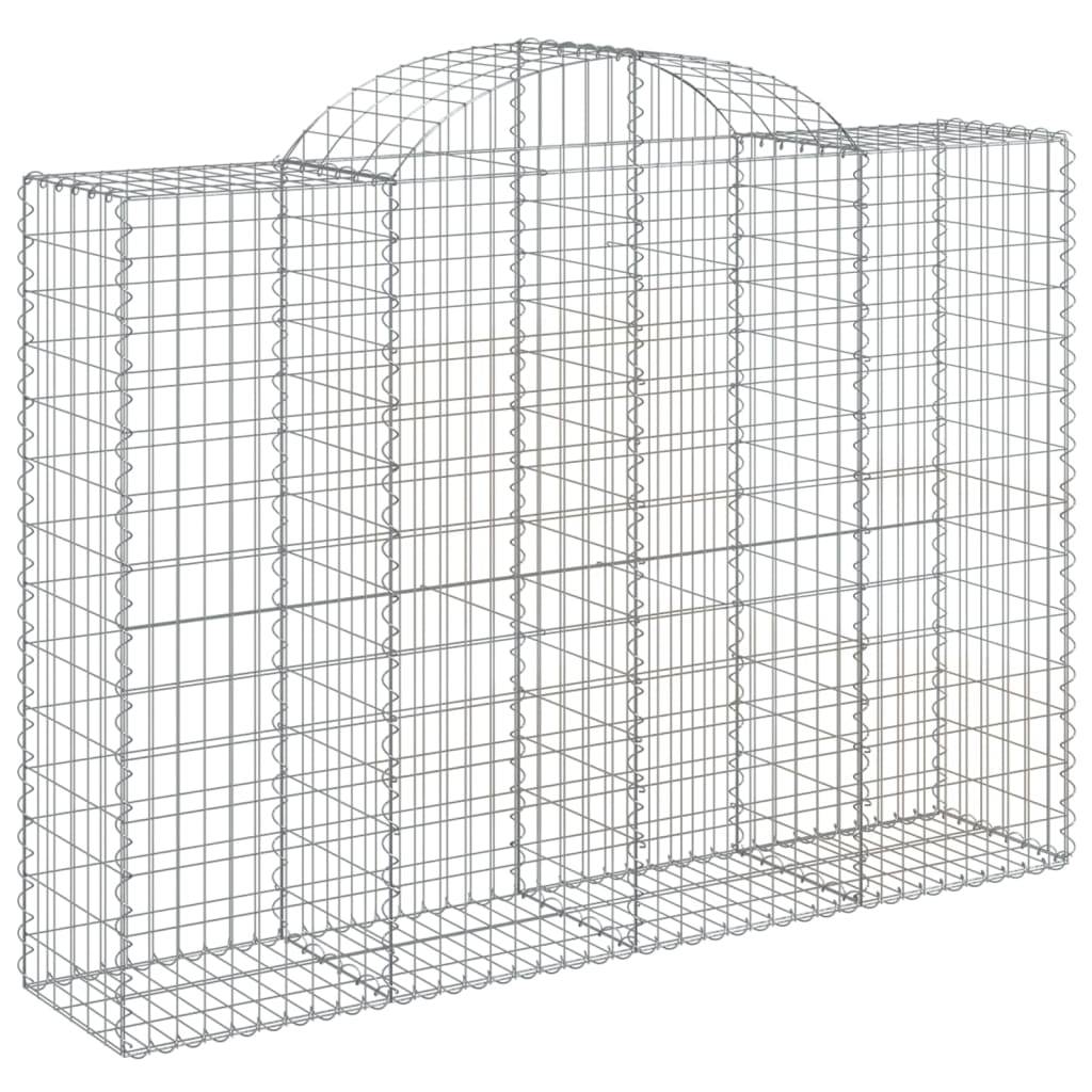 Vidaxl - Paniers à gabions arqués 4 pcs 200x50x140/160 cm Fer galvanisé vidaXL 3146364 - Image 4