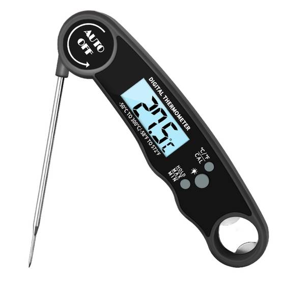 Thermomètre de Cuisson Numérique Noir - IntiMeg - Image 1