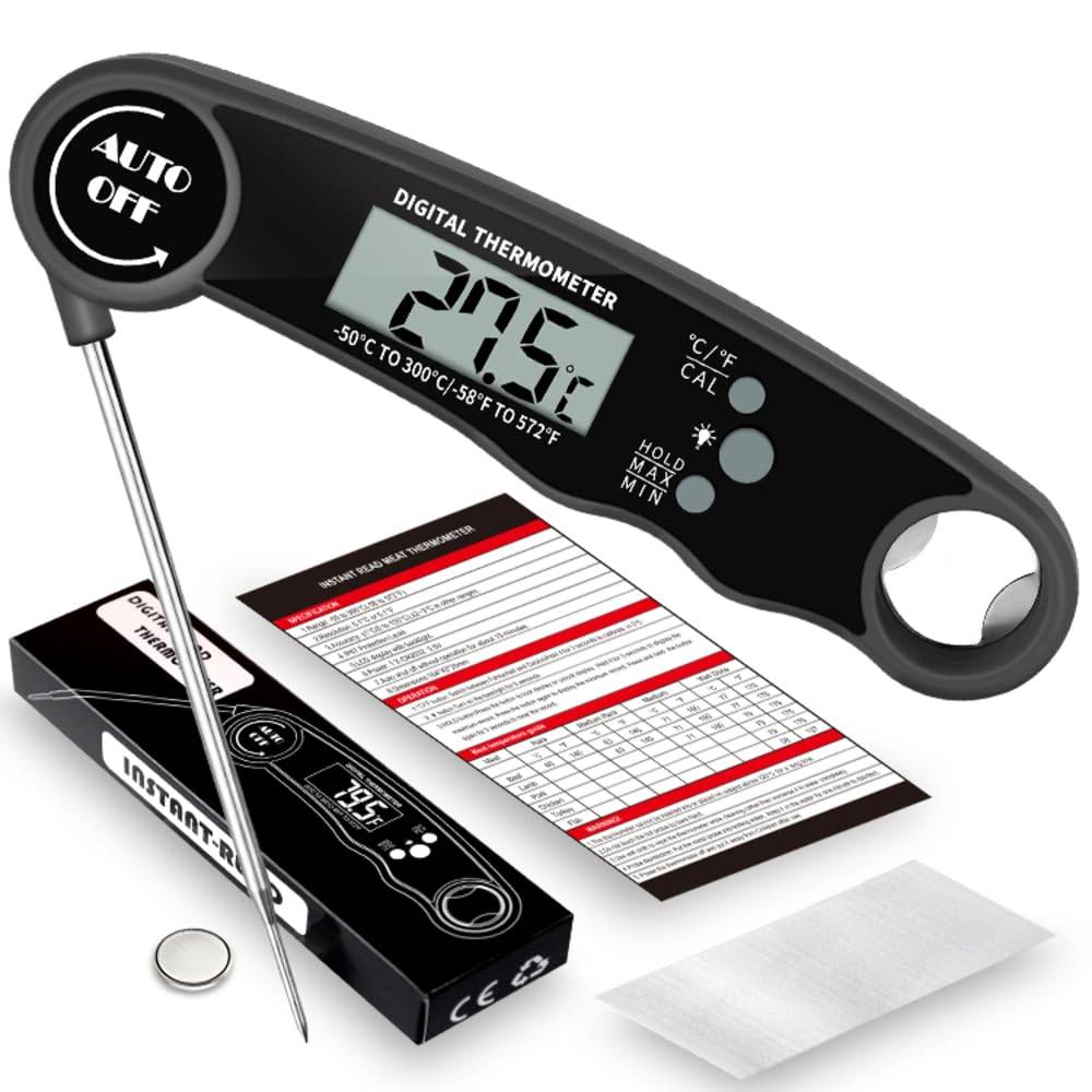 Thermomètre de Cuisson Numérique Noir - IntiMeg - Image 4