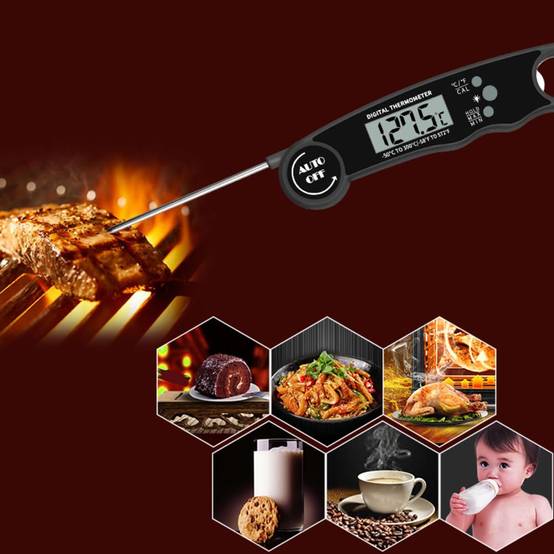 Thermomètre de Cuisson Numérique Noir - IntiMeg - Image 2