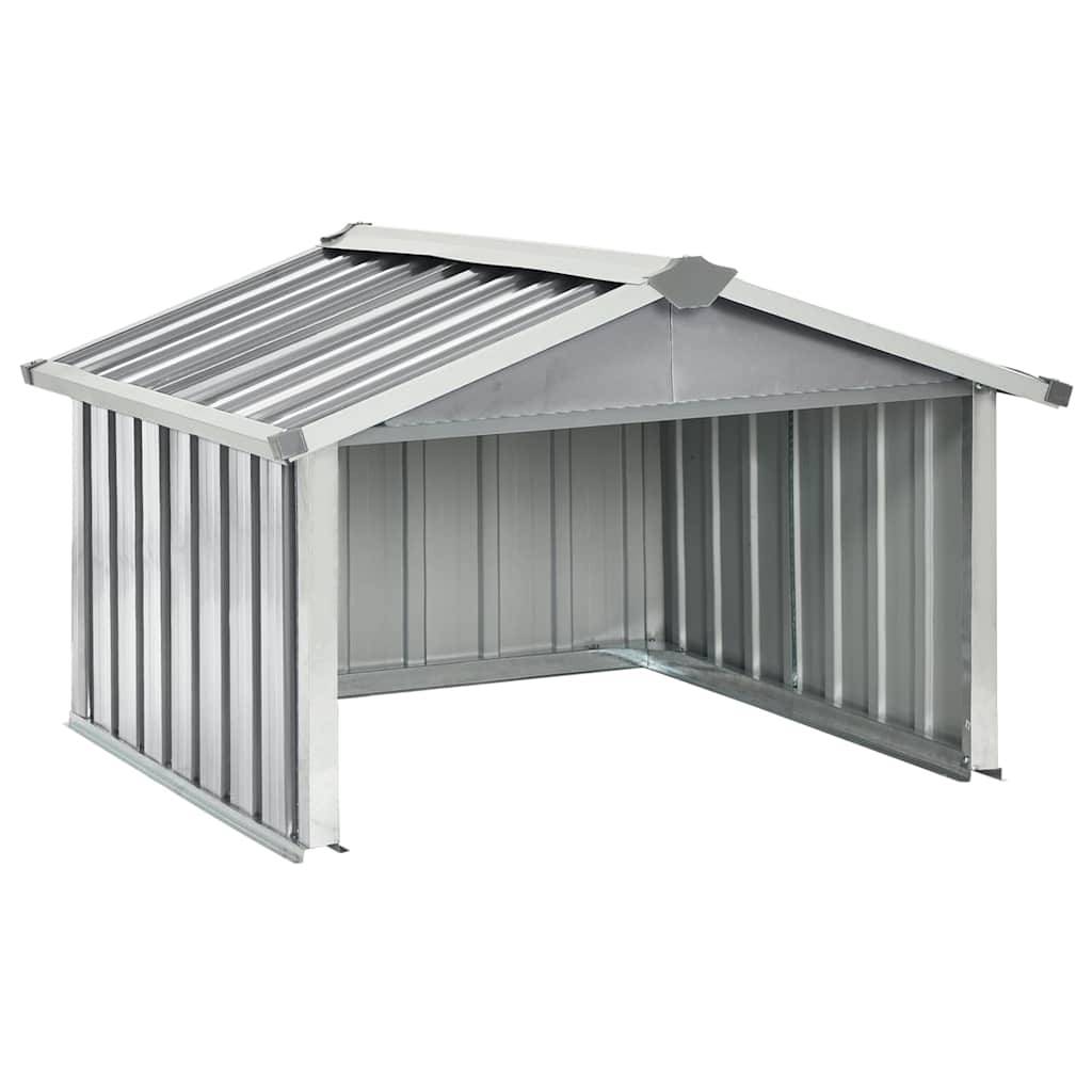 PANGIVO - Abri pour robot tondeuse en acier galvanisé gris - 92x97x63 cm - Surface au sol 0,67m² - PANGIVO